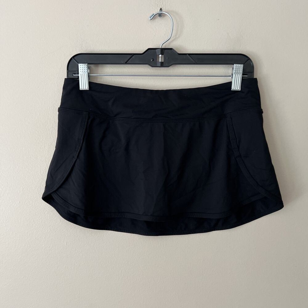 Athleta Pull On Skort Black tennis pickleball Running Women’s Size Small